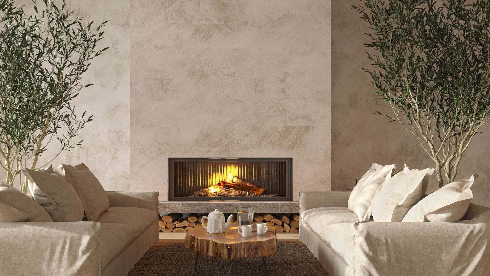 Create the Perfect Modern Outdoor Living Room with Fireplace for Year-Round Enjoyment